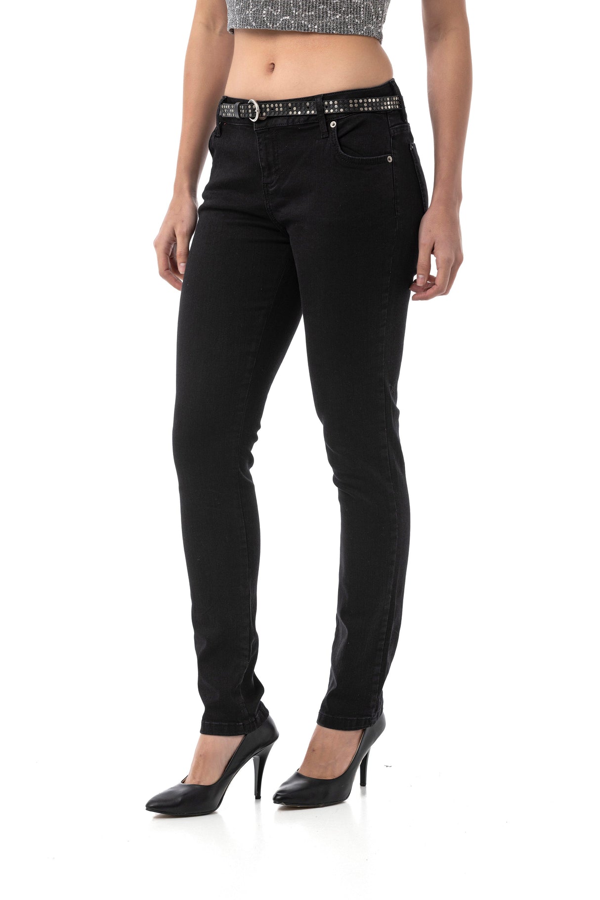 WD542 – Women's Jeans in Black
