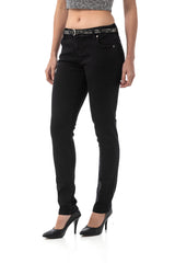 WD542 – Women's Jeans in Black