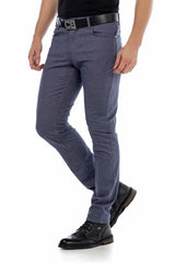 CD372C Men's fabric trousers in a fashionable slim fit cut