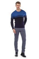 CD372C Men's fabric trousers in a fashionable slim fit cut