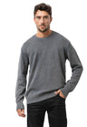 CP289 Men's Cotton Crew Neck Knit Sweater – Texture Meets Comfort