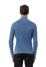 CP288 Men's Cotton Roll Neck Sweater – Ribbed Comfort with a Stylish Silhouette