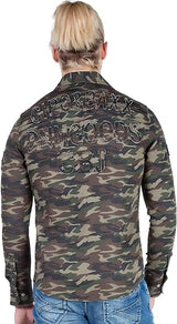 CH130 Men's Long Sleeve Shirt with Brand Patch