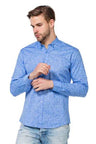 CH145 Men's long-sleeved shirt with a stylish paisley design