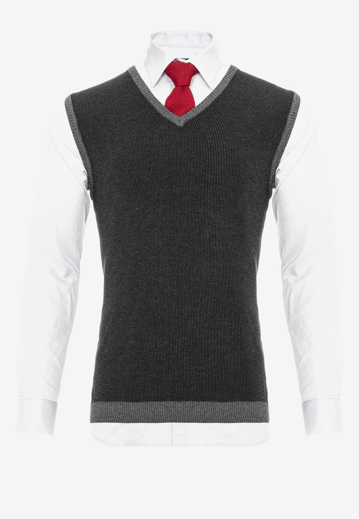 CH172 Long-sleeved shirt including vest and tie