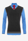 CH172 Long-sleeved shirt including vest and tie