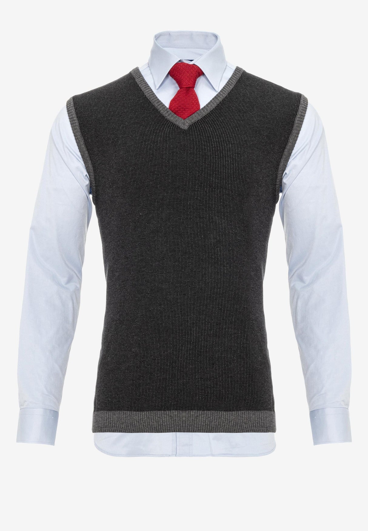 CH172 Long-sleeved shirt including vest and tie