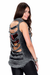 WH107 WOMEN'S SLEEVELESS SHIRT