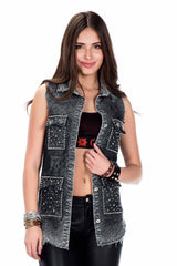 WH107 WOMEN'S SLEEVELESS SHIRT
