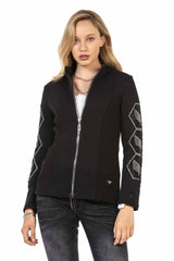 WJ197 Women's outdoor jacket with sparkling stone trim