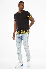 CT505 Men's T-shirt with large brand lettering