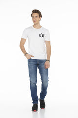 CT573 Men's T-shirt with modern crew neck