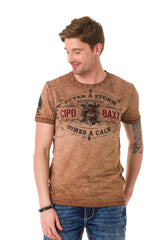 CT703 men's t-shirt in a vintage look