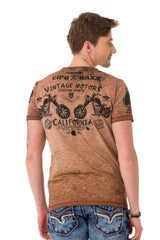 CT703 men's t-shirt in a vintage look