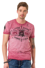 CT703 men's t-shirt in a vintage look