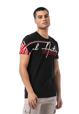 CT796 – Men's T-shirt with round neck and print design