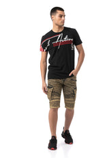 CT796 – Men's T-shirt with round neck and print design