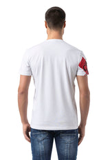 CT796 – Men's T-shirt with round neck and print design