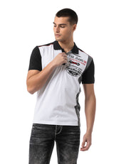 CT799 Men's Polo T-Shirt – Regular Fit with Print & Appliqué