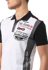 CT799 Men's Polo T-Shirt – Regular Fit with Print & Appliqué