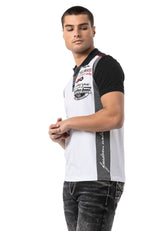 CT799 Men's Polo T-Shirt – Regular Fit with Print & Appliqué