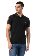 CT801 - Men's T-shirt with logo and stylish sleeves
