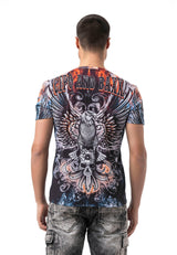 CT818 Men's T-Shirt with Digital Print and Regular Fit Style
