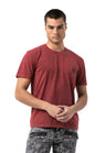 CT808 Men's T-shirt in relaxed fit with wash and patch