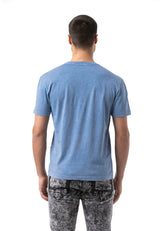 CT808 Men's T-shirt in relaxed fit with wash and patch