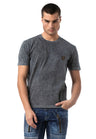 CT808 Men's T-shirt in relaxed fit with wash and patch