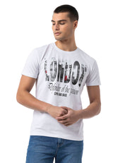 CT826 Men's T-Shirt with London Print – Regular Fit
