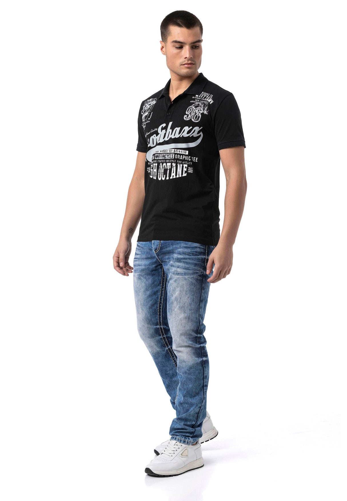 CT794 – Men's Polo T-Shirt with Print and Regular Fit Style