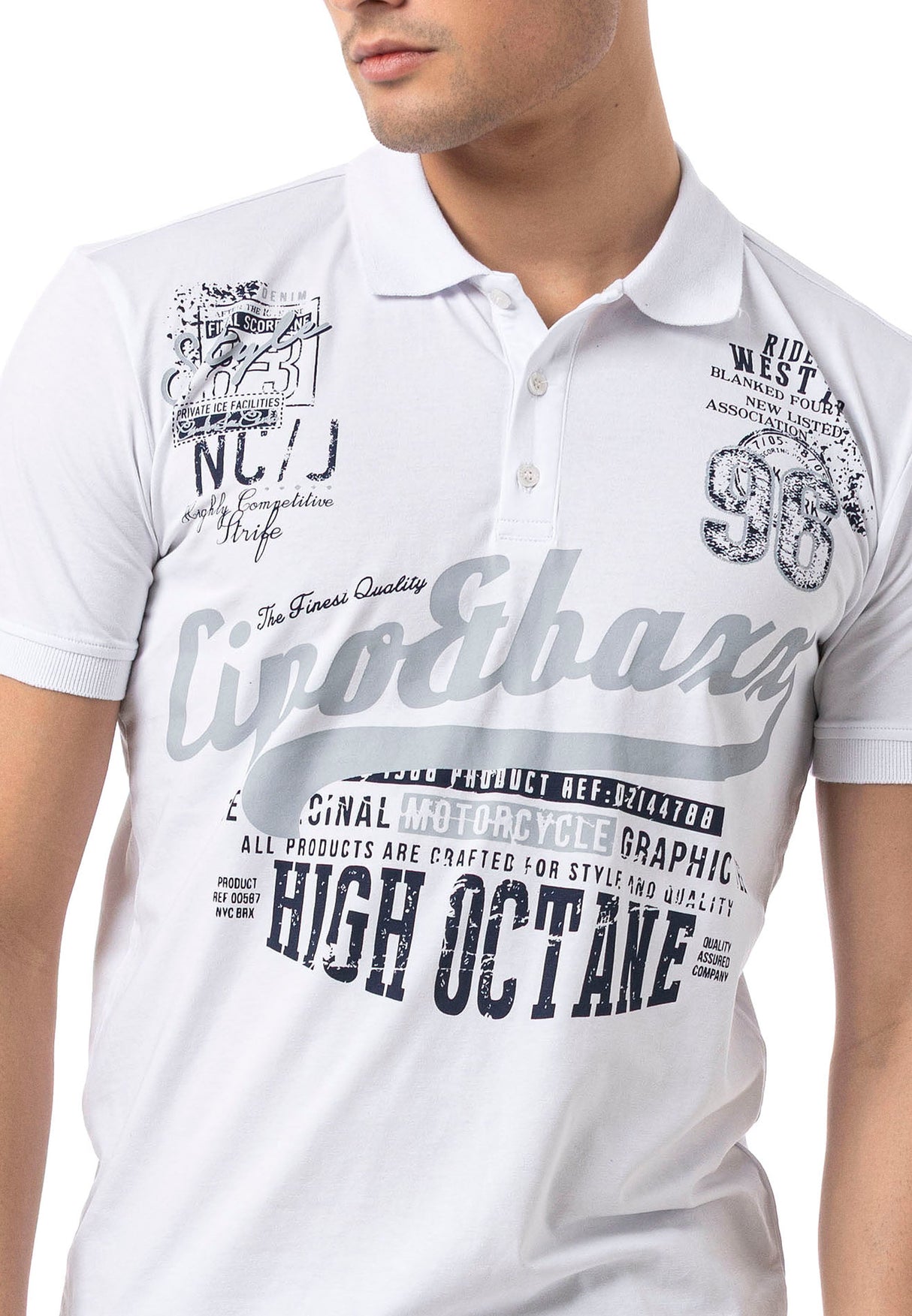 CT794 – Men's Polo T-Shirt with Print and Regular Fit Style