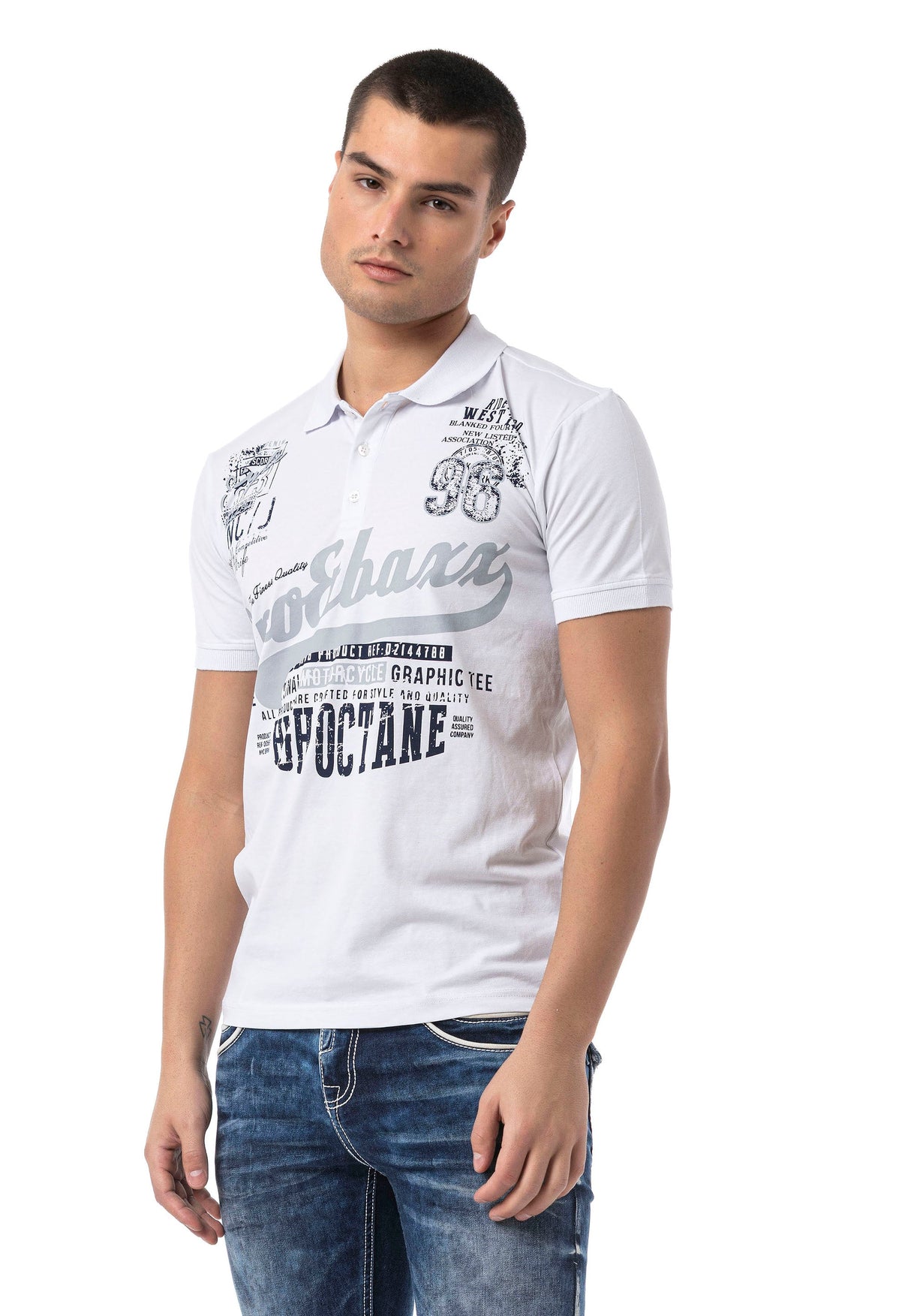 CT794 – Men's Polo T-Shirt with Print and Regular Fit Style