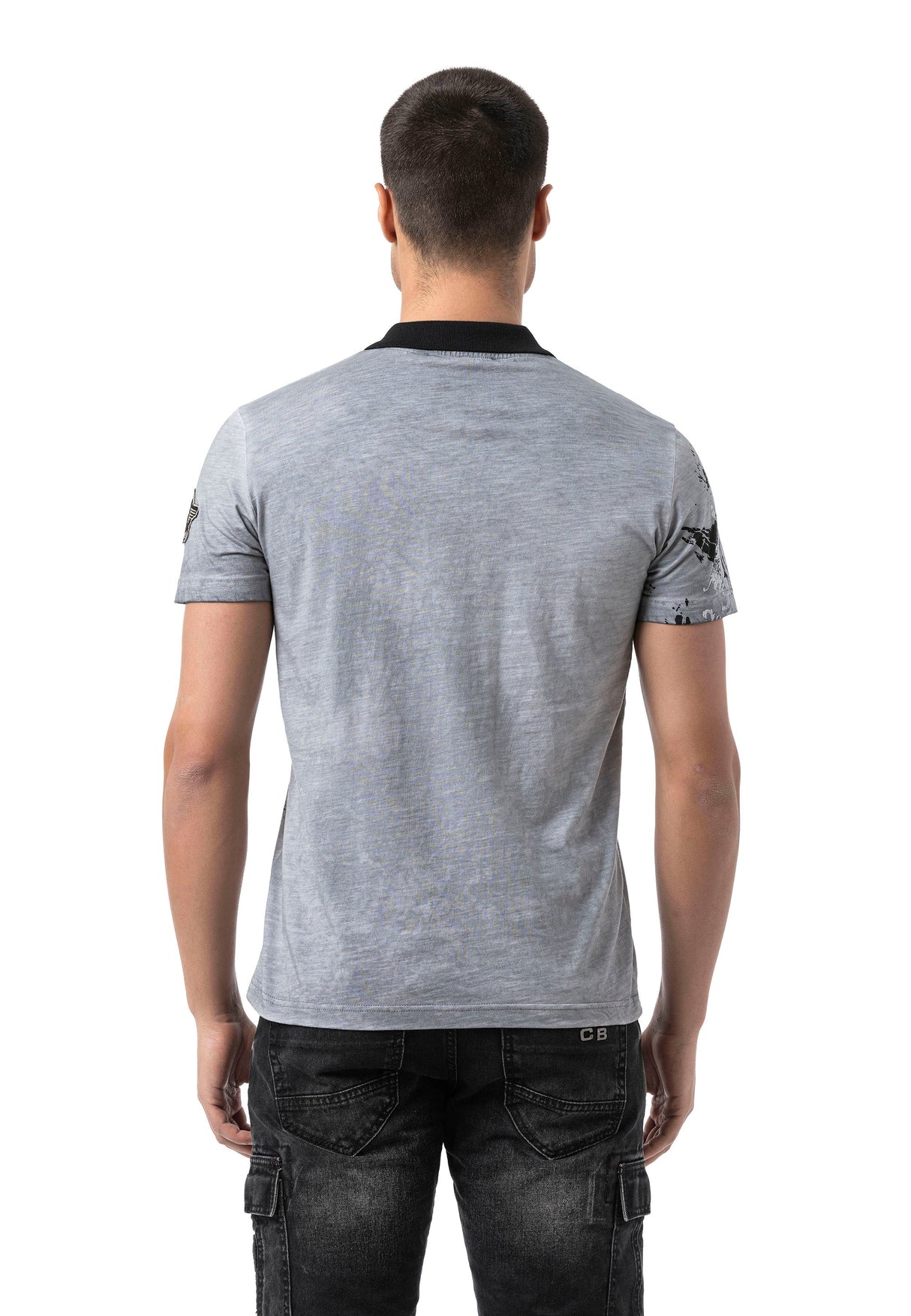 CT798 Men's Polo T-Shirt with Print and Regular Fit