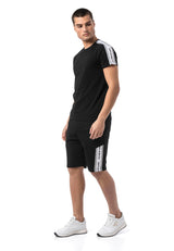 CT815 Men's T-shirt with logo lettering on the shoulders