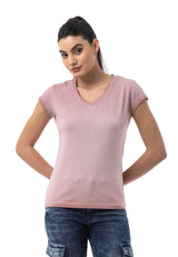 WT385 – Blue, V-neck, short sleeves, casual fit for everyday wear & leisure
