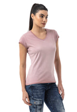 WT385 – Blue, V-neck, short sleeves, casual fit for everyday wear & leisure