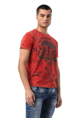 CT813 Men's T-shirt with cool motorcycle print
