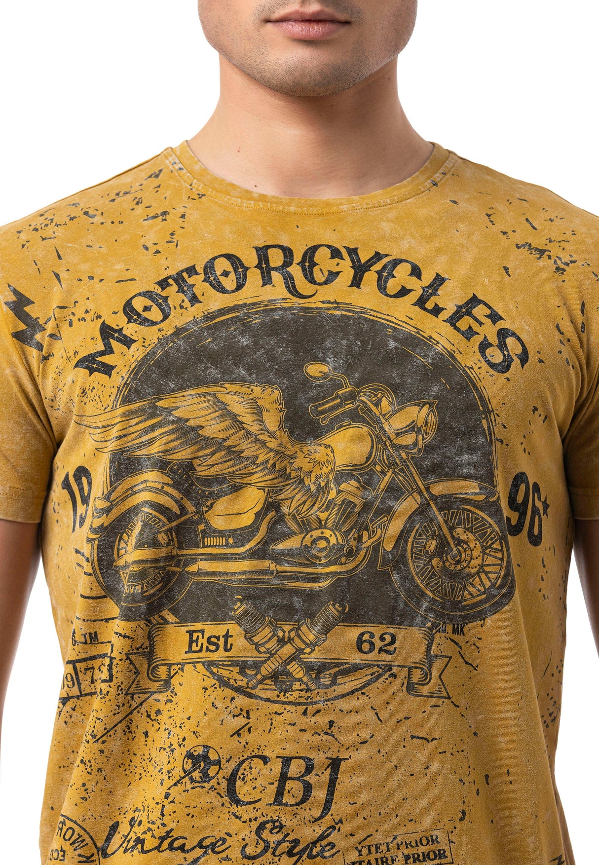 CT813 Men's T-shirt with cool motorcycle print