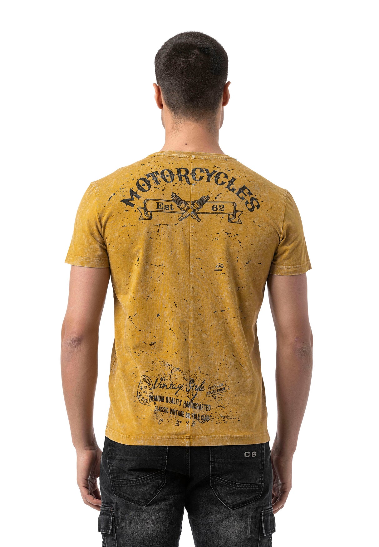 CT813 Men's T-shirt with cool motorcycle print