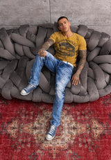 CT813 Men's T-shirt with cool motorcycle print
