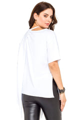 WT239 Women's Shirt with Cut-Out & Sequin Detail