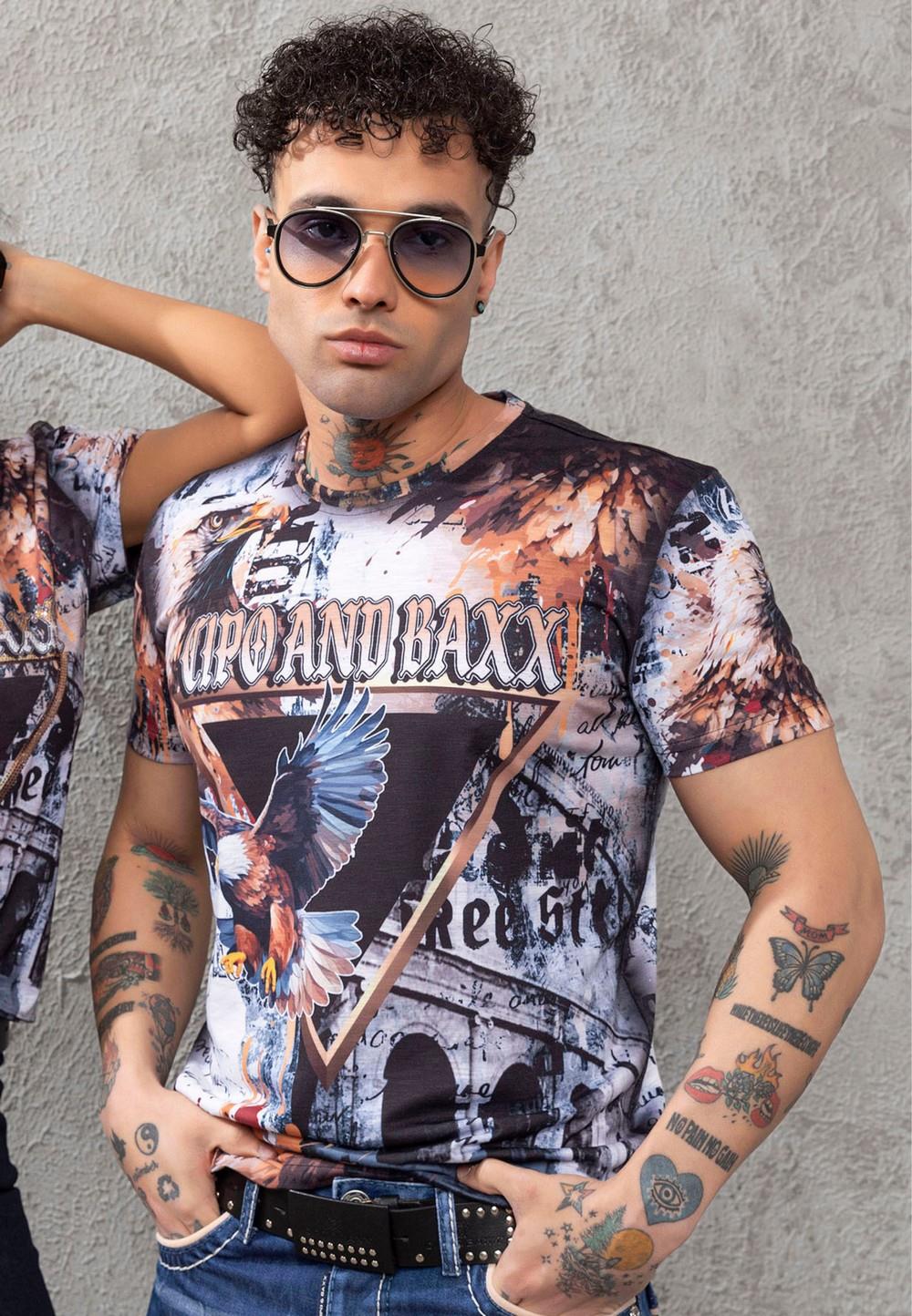 CT780 Men's T-Shirt with Eagle Print