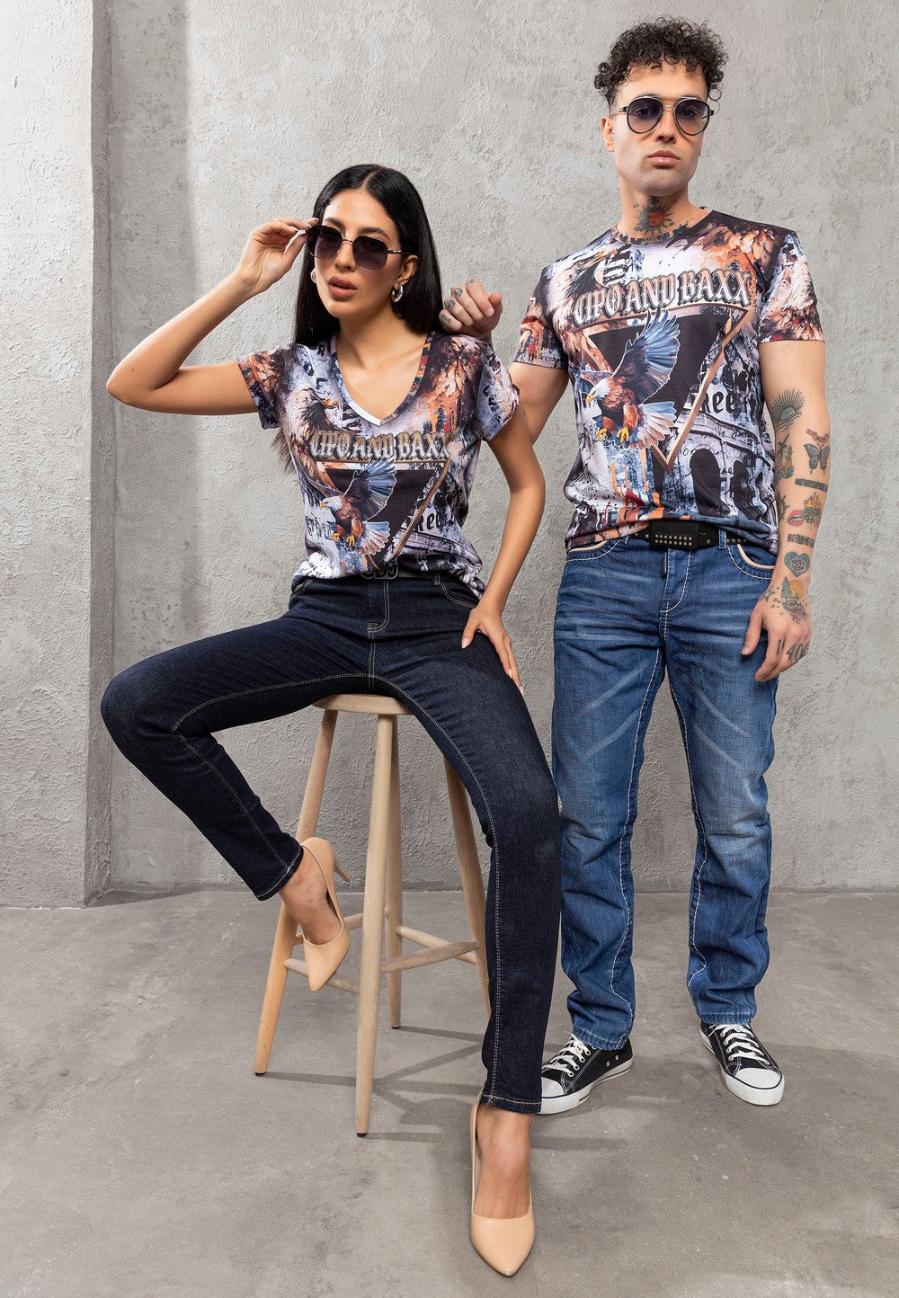 CT780 Men's T-Shirt with Eagle Print