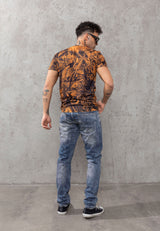 CT781 Men's T-shirt with large eagle print