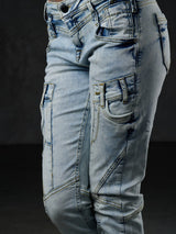 WD216 Women's comfortable jeans in a fashionable wash, slim fit