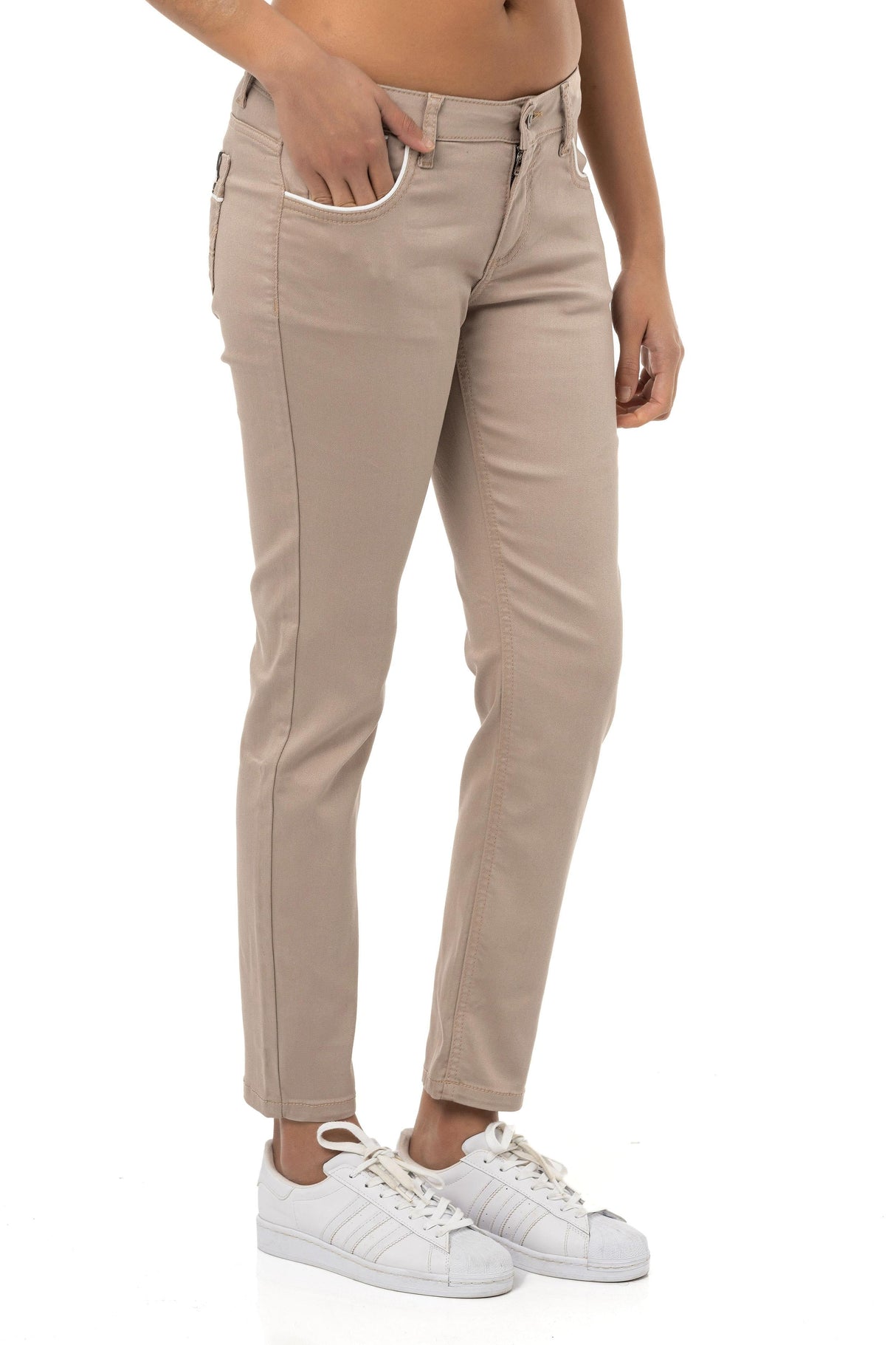 WD256B Women's trousers in solid color