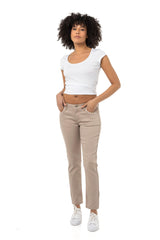 WD256B Women's trousers in solid color