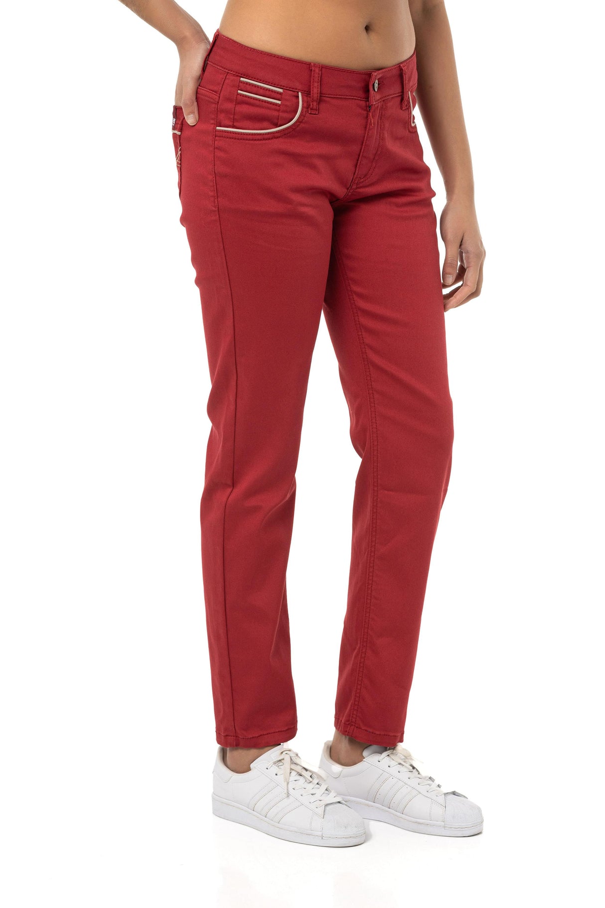 WD256B Women's trousers in solid color
